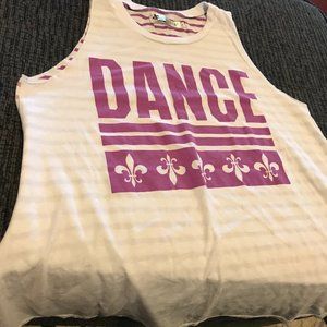 Purple/White Dance Tank Top
